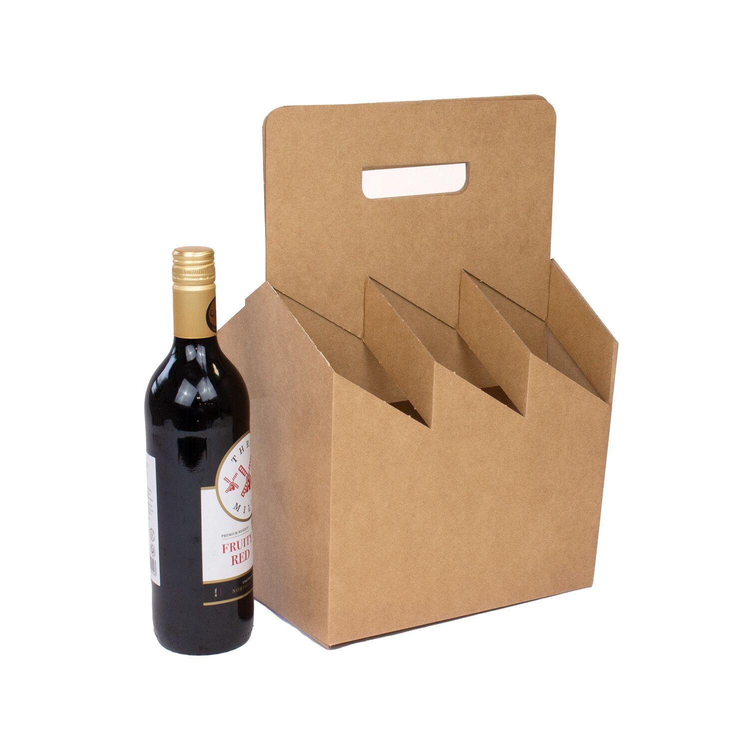 10x7x15 cardboard wine carrier